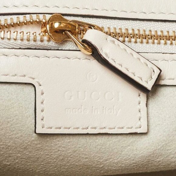 Gucci White Quilted Leather Medium Deco Tote Bag - Picture 8 of 10